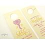 Do Not Disturb Wedding Door Hangers (set of 10) Paisley Elephant