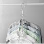 2pcs Random Color Multifunctional Hot Magic Space Saving Clothing Hanger Clothes Rack with Hook Wardrobe Closet Organizer