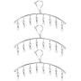 KEREITH 3Pack Sock Dryer Hanger Laundry Drying Rack Indoor Outdoor Drip Hanger with 10 Pegs Drying Towels, Diapers, Baby Clothes,Underwear, Glves,Delicate Bras(3pack Laundry pegs)