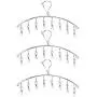 KEREITH 3Pack Sock Dryer Hanger Laundry Drying Rack Indoor Outdoor Drip Hanger with 10 Pegs Drying Towels, Diapers, Baby Clothes,Underwear, Glves,Delicate Bras(3pack Laundry pegs)