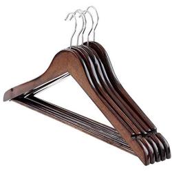 zhihuoyou Adult Solid Wood Hanger Clothing Shop Wooden Hanger Clothes Rack Scaffolding Quality Wood Household Storage Hanger Level 2 Vintage 5 Dresses