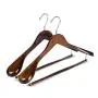 Quality Luxury Wooden Suit Hangers Wide Wood Hanger for Coats and Pants with Locking Bar Great for Travelers Heavy Duty (2, Retro) Quality Luxury Wooden Suit Hangers Wide Wood Hanger for Coats and Pants with Locking Bar Great for Travelers Heavy Duty (2, Retro)