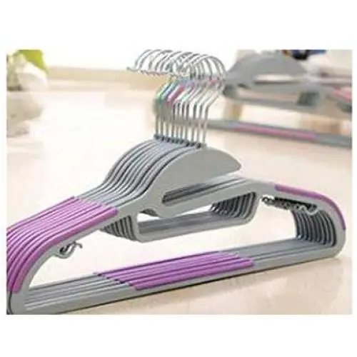 10pcs/lot Seamless Thicker Longer Section Hanger, Non-Slip Clothes Hangers Magic Stays Clothes Hanger MZ 005,Purple 10pcs/lot Seamless Thicker Longer Section Hanger, Non-Slip Clothes Hangers Magic Stays Clothes Hanger MZ 005,Purple