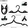 24 Pcs Travel Hangers - Portable Folding Clothes Hangers Travel Accessories Foldable Clothes Drying Rack for Travel (Black) 24 Pcs Travel Hangers - Portable Folding Clothes Hangers Travel Accessories Foldable Clothes Drying Rack for Travel (Black)