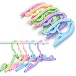 Travel Hangers Folding Clothes Hanger Portable Saving Space Magic Stretch Folding Coat Hanger Home Wardrobe Storage Rack 10pcs Random Color