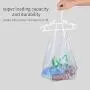 TMALLPLUS 50 Pack Childrens Size White Plastic Hangers Nonslip and Durable baby and kids Clothes Hangers-White