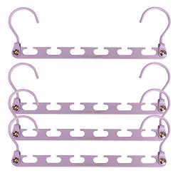 Wonder Hanger Heavy Duty 360 Swivel Action Hanger, Pack of 4 in Lilac - Keep Your Clothes Organized and Wrinkle-Free!