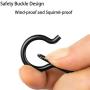 Beheno 20 PCS Q-Hanger, Screw Hooks for Outdoor String Lights, Safety Buckle Design, Easy Release