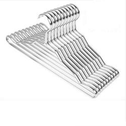 WZP Hanger Household Metal Multifunctional Hanger,Adult Wide Shoulder Anti-Drop Drying Rack Easy to Clean/D/As Shown