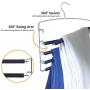 VEHHE Pants Hangers Multi Skirt Hangers 4 Set Swing Arm Slack Space Saving Non-Slip Foam Padded Closet Storage Organizer for Pants Jeans Trousers Skirts Scarf
