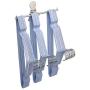 Clothes Hanger Organizer Stacker Storage Holder Rack for Closet and Laundry Room Tidier, Wall Mount, Adhesive or Drilling Installation, Stainless Steel