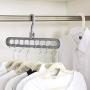 WXR Magic Hangers Space Saving Clothes HangersSmart Closet Space Saver 3 Pack Sturdy Plastic Coat Hanger for Heavy ClothesOrganizer for Closet Wardrobe System (Gray) WXR Magic Hangers Space Saving Clothes HangersSmart Closet Space Saver 3 Pack Sturdy Plastic Coat Hanger for Heavy ClothesOrganizer for Closet Wardrobe System (Gray)
