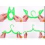 Foldable Clothes Hangers Travel Hangers Rainbow Will Portable Magic Clothing Drying Rack Pack of 5