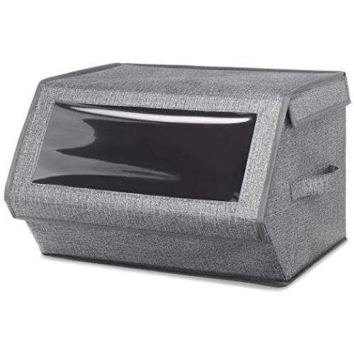 Whitmor 6283-7045 Stackable Window Box, Crosshatch Gray