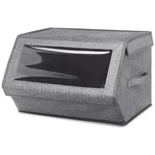 Whitmor 6283-7045 Stackable Window Box, Crosshatch Gray Whitmor 6283-7045 Stackable Window Box, Crosshatch Gray