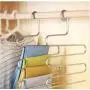 5 Layers S Shape Multifunctional Clothes Hangers Pants Storage Hangers Cloth Rack Multilayer Storage Cloth Hanger 5PC 5 Layers S Shape Multifunctional Clothes Hangers Pants Storage Hangers Cloth Rack Multilayer Storage Cloth Hanger 5PC