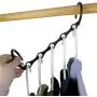 MoonFly Space Saving Magic Clothes Hangers, Wardrobe Hanger Organizer, Multifunctional Cascading Clothing Organizers with Sturdy Plastic for Closet, Cabinet, Armoire (16 Pack)
