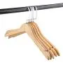 RDEXP 38x23x1cm Natural Wood Hangers Wooden Coat Hanger Wooden Suit Hangers with Flat Hook Clothes Hangers Set of 5 RDEXP 38x23x1cm Natural Wood Hangers Wooden Coat Hanger Wooden Suit Hangers with Flat Hook Clothes Hangers Set of 5
