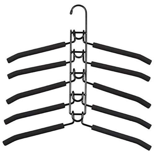2pcs Hook Multifunctional Fishbone Type Towel Multi Layers Coat Hanging Anti Slip Clothes Hangers Storage Racks Space Saving