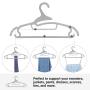 SONGMICS Plastic Hangers, Set of 50, Space-Saving Clothes Hangers, Non-Slip, for Jackets, Shirts, Dresses, Scarves, Gray UCRP42G50 SONGMICS Plastic Hangers, Set of 50, Space-Saving Clothes Hangers, Non-Slip, for Jackets, Shirts, Dresses, Scarves, Gray UCRP42G50