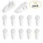 HAPY SHOP 30 Pcs Hardwall Hanger Uses for Hardware, Fasteners & Hooks Multi-Purpose Utility Hook Wall Mount Non-Mark Hooks Picture Painting Photo Frame Hangers