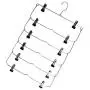 LOVIVER 2/Set Skirt Hangers 6 Tier Pants Hanger with Adjustable Clips Durable Metal Pant Hangers Space Saving for Pants Skirts Clothes and More -Black & Blue LOVIVER 2/Set Skirt Hangers 6 Tier Pants Hanger with Adjustable Clips Durable Metal Pant Hangers Space Saving for Pants Skirts Clothes and More -Black & Blue