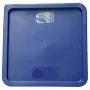 Tiger Chef 22 Quart Commercial Grade Clear Food Storage Square Polycarbonate Containers With Blue Lids 4 Pack