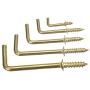 Hareware Accessories Mayitr 50pcs 4 sizes DIY L Shaped Screw Dresser Cup Hooks Hanging Hangers Fastener tools gerber dime multi-tool-1 2
