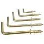 Hareware Accessories Mayitr 50pcs 4 sizes DIY L Shaped Screw Dresser Cup Hooks Hanging Hangers Fastener tools gerber dime multi-tool-1 2