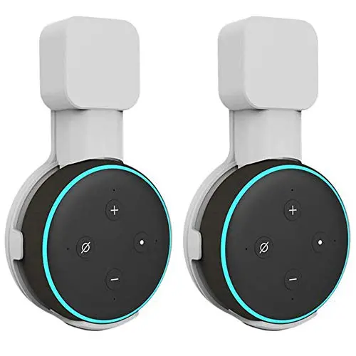 Carkio 2PCS Replacement Outlet Wall Mount Hanger Holder Compatible with Echo Dot 3rd Gen,Built-in Cable Management,Suitable for Plug in Kitchen and Bedroom,Save Space(White) Carkio 2PCS Replacement Outlet Wall Mount Hanger Holder Compatible with Echo Dot 3rd Gen,Built-in Cable Management,Suitable for Plug in Kitchen and Bedroom,Save Space(White)