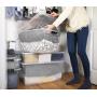 Rubbermaid Cleverstore Clear 71 QT Pack of 4 Stackable Large Storage Containers with Durable Latching Clear Lids