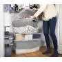 Rubbermaid Cleverstore Clear 71 QT Pack of 4 Stackable Large Storage Containers with Durable Latching Clear Lids