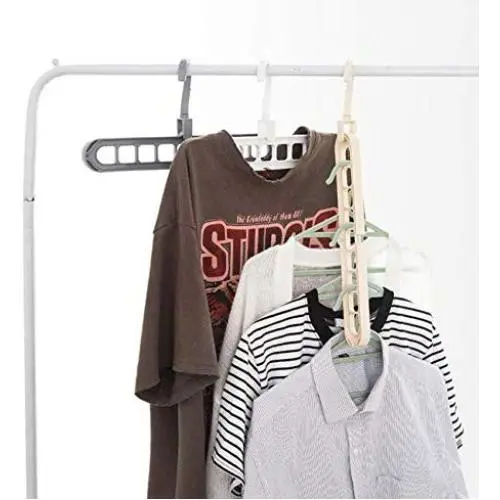 10pcs Random Color Nine-Hole Rotating Multi-Function Folding Hanger Clothes Coat Hanger Baby Hangers Hangers for Clothes Kids Hangers Closet Rod 10pcs Random Color Nine-Hole Rotating Multi-Function Folding Hanger Clothes Coat Hanger Baby Hangers Hangers for Clothes Kids Hangers Closet Rod