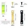 Swpeet 601Pcs Heavy Duty Picture Hangers Kit with 1 Mini Gradienter, Assorted Picture Hangers Hooks with Screws Kit for Home Office Photo Picture Painting Hanging Solutions with Boxes - 7 Models