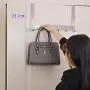 Over The Door Hook, FLE SUS304 Stainless Steel Heavy-Duty Hanger Rack for Coat, Towel, Bag, Robe - 6 Hooks Over The Door Hook, FLE SUS304 Stainless Steel Heavy-Duty Hanger Rack for Coat, Towel, Bag, Robe - 6 Hooks
