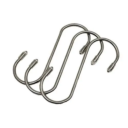 NETNETMALL 3.4'' S Hooks 20 Pack Stainless Steel, S Shaped Metal Hanger, Heavy Duty Hooks for Hanging Plants, Kitchen, Closet, Pot, Pan, Garage, Laundry, Store Room & Jeans NETNETMALL 3.4'' S Hooks 20 Pack Stainless Steel, S Shaped Metal Hanger, Heavy Duty Hooks for Hanging Plants, Kitchen, Closet, Pot, Pan, Garage, Laundry, Store Room & Jeans
