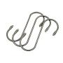 NETNETMALL 3.4'' S Hooks 20 Pack Stainless Steel, S Shaped Metal Hanger, Heavy Duty Hooks for Hanging Plants, Kitchen, Closet, Pot, Pan, Garage, Laundry, Store Room & Jeans