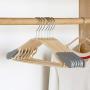 HAOCHIDIAN 20 Pack Plastic Hangers Anti-Slip Home Clothes Hanger Space Saving with Hook Up Hangers for Coats Jackets Pants and Dress Clothes,Gray