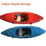 Heavy Duty Garage Indoor Kayak Storage Hooks Hanger, Wall Mounted Utility Hanging Cradle Rack for Canoe Paddle Board, Ladder, Folding Chairs, Hose, Bicycle and Tools (4 Pack, Black)