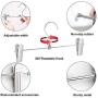 NORTHERN BROTHERS Pants Hangers with Clips, 50 Pcs Metal Skirt Hangers with Clips Trouser Bulk Clip Hangers for Pants