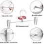 NORTHERN BROTHERS Pants Hangers with Clips, 50 Pcs Metal Skirt Hangers with Clips Trouser Bulk Clip Hangers for Pants
