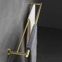 Hoooh Double Bath Towel Bar 36-Inch Stainless Steel Hand Towel Rack for Bathroom Wall Mount Brushed Gold, A102L90-BG