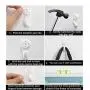 42 Pcs Hardwall Hangers Non-Trace Wall Picture Hook Hangers Frame Wedding Photos Plastic Invisible Traceless Hardwall Drywall Picture Hanging Hooks Clock Hanger Kit for Picture Photo Frame Hanging