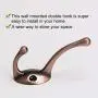 uxcell 5pcs Dual Wall Hooks Zinc Alloy Wall Mounted Coat Hat Double Robe Hooks Clothes Hanger Holder w Screws Copper Tone uxcell 5pcs Dual Wall Hooks Zinc Alloy Wall Mounted Coat Hat Double Robe Hooks Clothes Hanger Holder w Screws Copper Tone