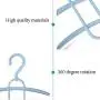 Hanger 5-Pack Shirt Hangers Space Saving Plastic Durable Multi-Functional Clothes Hangers Closet Organizers For Coats Jackets Dorm Room Apartment Essentials Space Saving Hangers for Dresses Trousers