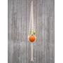 74.8 large macrame plant hanger, extra long double macrame plant hanger, 2 tier wall hanging planter, white cotton pot holder, boho chic