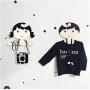 Boy and Girls Clothing Hanger Home Set Nordic Baby Room Photography Props Organizer for Bedroom Wall Clothes Hanger Racks Gift 5pcs Random Style
