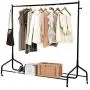 Cocoarm Heavy Duty Rolling Garment Rack, Single Metal Clothes Rack with Bag Hook and Lower Storage Shelf for Boxes Shoes Boots, Clothes Hanger Rack for Bedroom 70.9x19.7x57.5 inches Capacity 220lbs Cocoarm Heavy Duty Rolling Garment Rack, Single Metal Clothes Rack with Bag Hook and Lower Storage Shelf for Boxes Shoes Boots, Clothes Hanger Rack for Bedroom 70.9x19.7x57.5 inches Capacity 220lbs