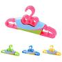 yHRgETLD 5Pieces Kids Clothing Hangers,Children Clothes Plastic Hanging Racks Green