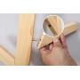 LING AI DA MAI Wall Solid Wood Shelf Wall Wallpaper Simple Hanger Wall Hanger Bedroom Living Room Hanger Multifunctional Hanger